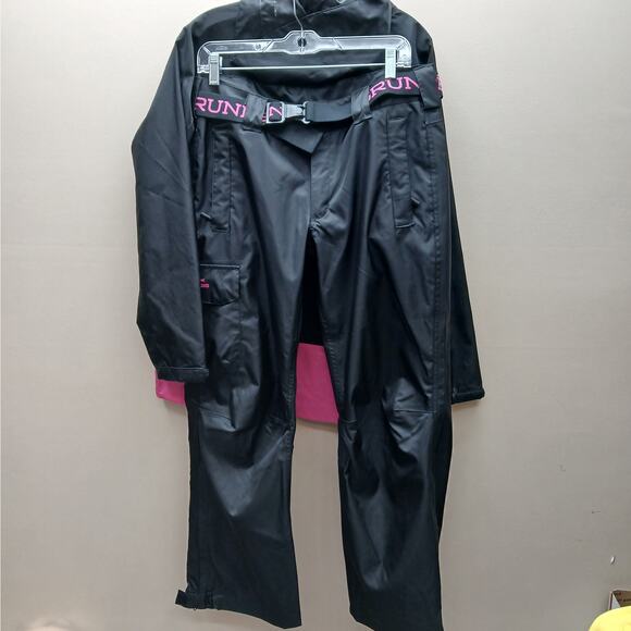 Grundens Women's Hooded Fishing Full Zip Jacket and Pants Set Size Medium Black - Picture 2 of 16